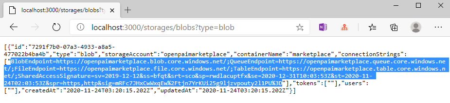 Get Azure Storage Connection String